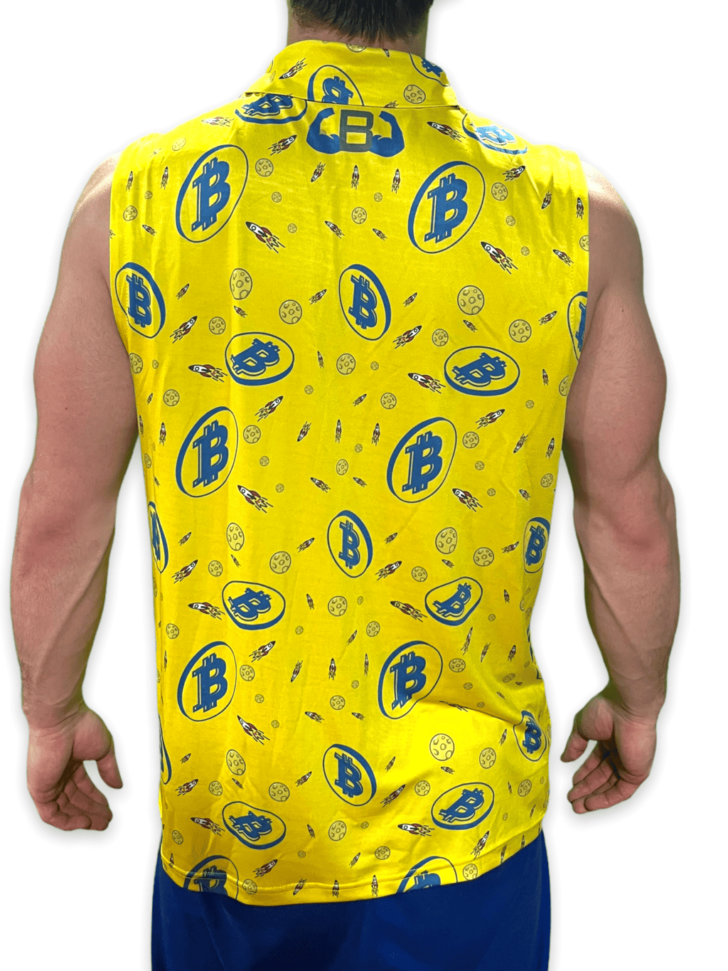 Special Edition Bitcoin Sleeveless Men s Polo Brolo